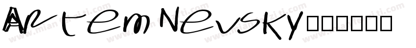 Artem Nevsky字体转换